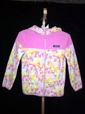 Lands' End Fleece Full Zip Jacket with Hood Girl's L (10-12)